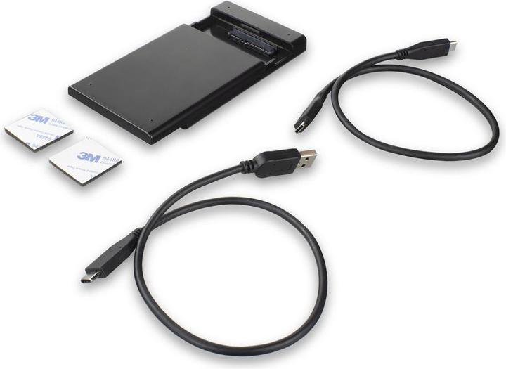Produktbild 2.5" SATA hard drive enclosure, screwless, USB-C 3.2 Gen2 (2.5")