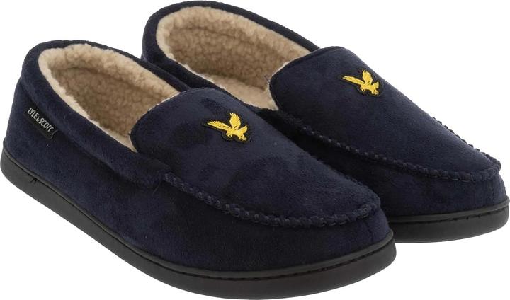 Actual product image Lyle and Scott Mens Aspen Moccasin Slippers (39.5)