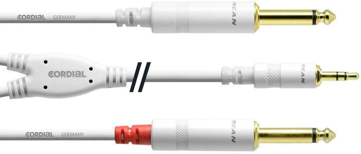 Produktbild Cordial 3.5mm Klinke – 6.3mm Klinke (1.50 m, 3.5mm Klinke (AUX), 6.3mm Klinke (Jack))