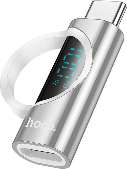 Immagine prodotto Hoco Cable adapter Type C (male) to Type C (female) with digital display 5A 100W UA32 silver