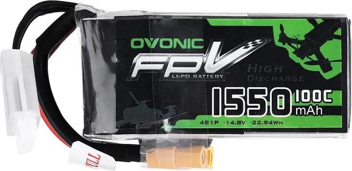 Produktbild AccuCell Akku 1550mAh 14.8V 100C 4S XT60-Stecker für Modellbau (14.80 V, 1550 mAh)