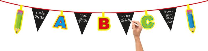Folia Catena Pennant Back to School 4 metri multicolore