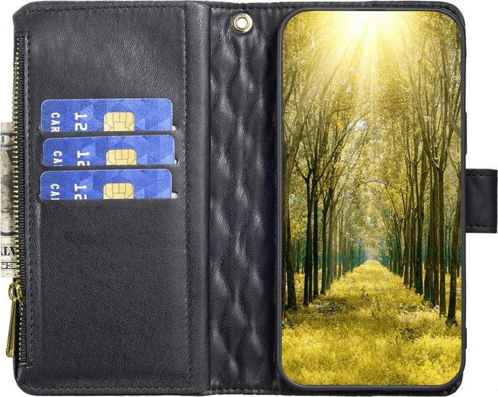 Actual product image Binfen Color Xiaomi Redmi 12C - BINFEN wallet case black (Xiaomi Redmi 12C)