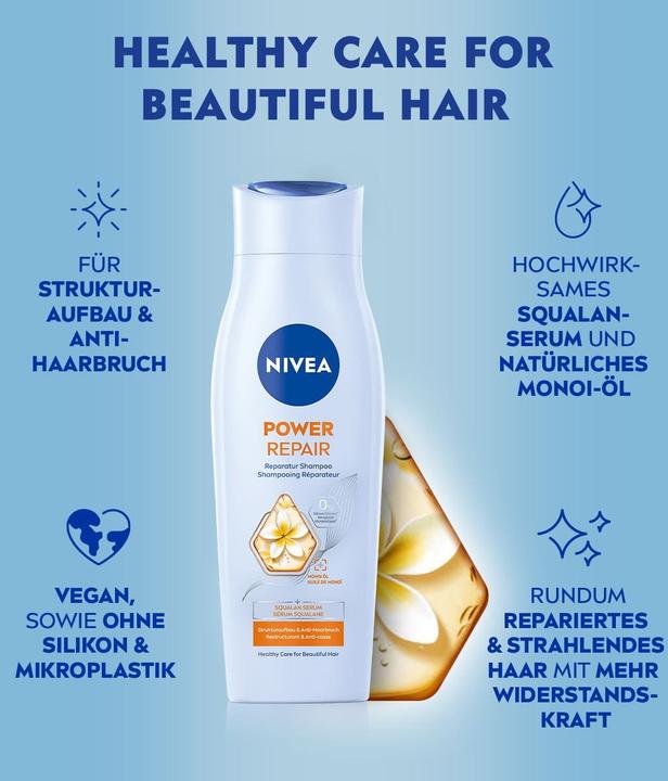 Produktbild NIVEA REPARATUR & GEZIELTE PFLEGE Shampoo 250 ml (250 ml, Flüssiges Shampoo)