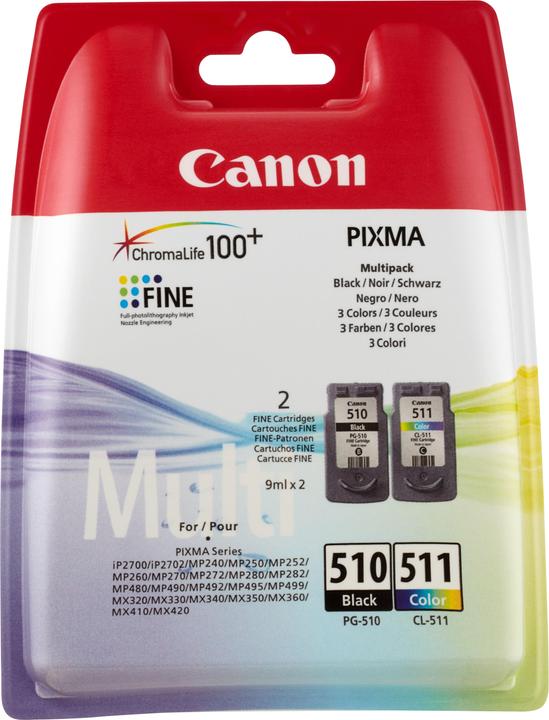 Actual product image Canon PG-510/CL-511 Multipack (Color, FC)