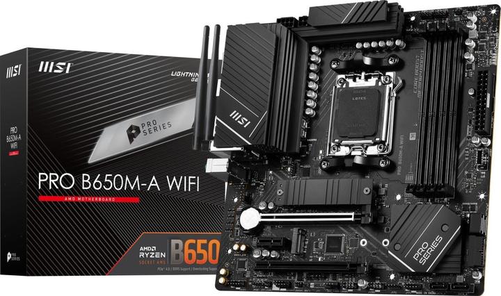 Actual product image MSI Pro B650M-A WIFI (AM5, AMD B650, mATX)