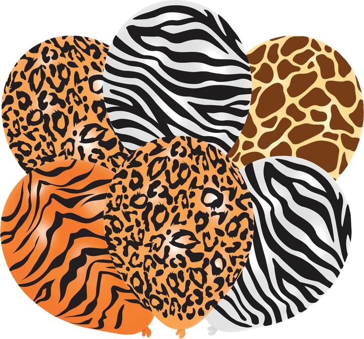 Actual product image Amscan Latex balloons animal print