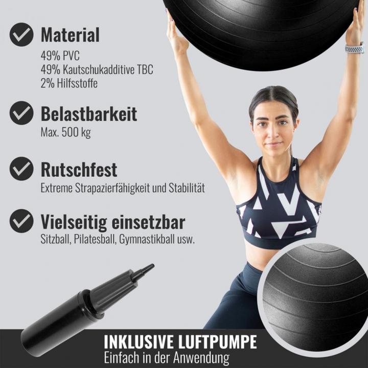 Actual product image Gorilla Sports Exercise ball (75 cm)