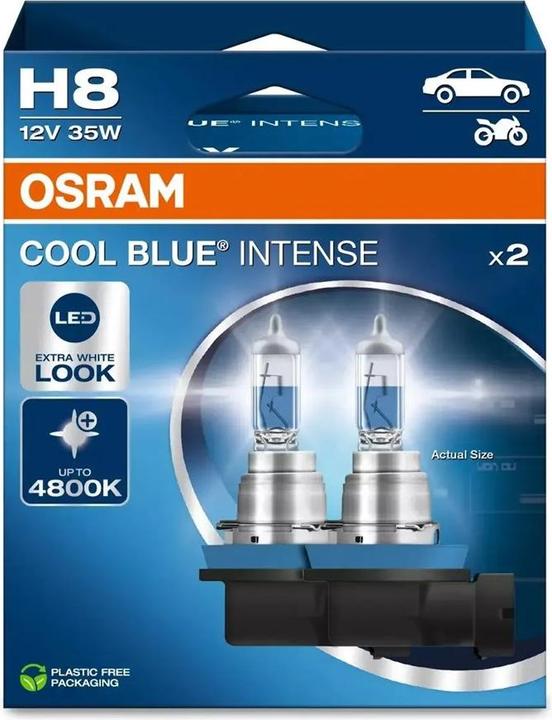 Produktbild Osram 4062172387750 Halogen Leuchtmittel COOL BLUE® INTENSE H8 35 W 12 V (H8)