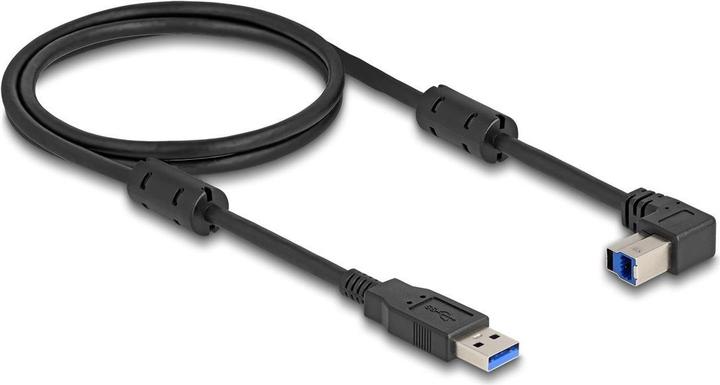 Actual product image Delock USB 5 Gbps cable type A plug to type B plug 90° o (1 m, USB 3.2 Gen 1)
