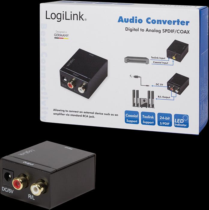 Actual product image LogiLink Audio converter (Digital -> Analog)