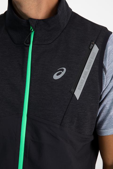 Productafbeelding ASICS Performance LITE-SHOW VEST Heren PERF.BLACK HEATHER/P. ZWART (S)
