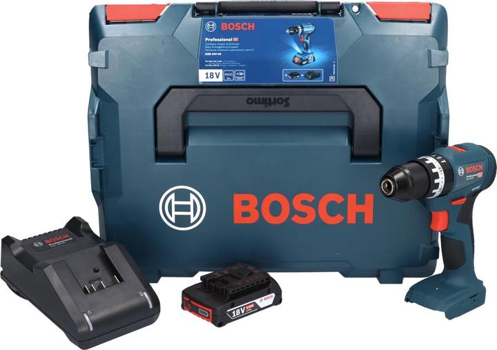 Produktbild Bosch Professional Bosch GSB 18V-45 Akku Schlagbohrschrauber 18 V 45 Nm Brushless + 1x Akku 2,0 Ah + Ladegerät + (Akkubetrieb)