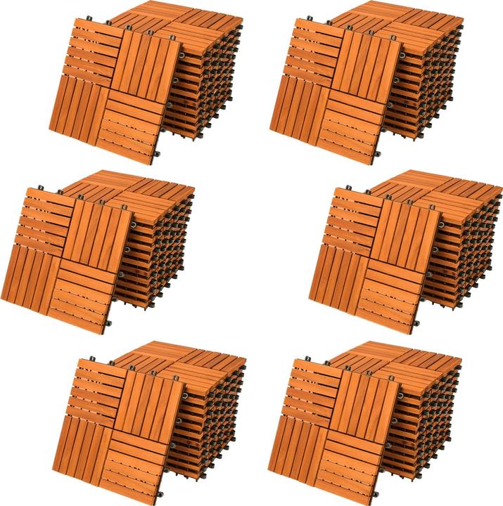 Casaria Holzfliese (66 x, 30 x 30 cm)