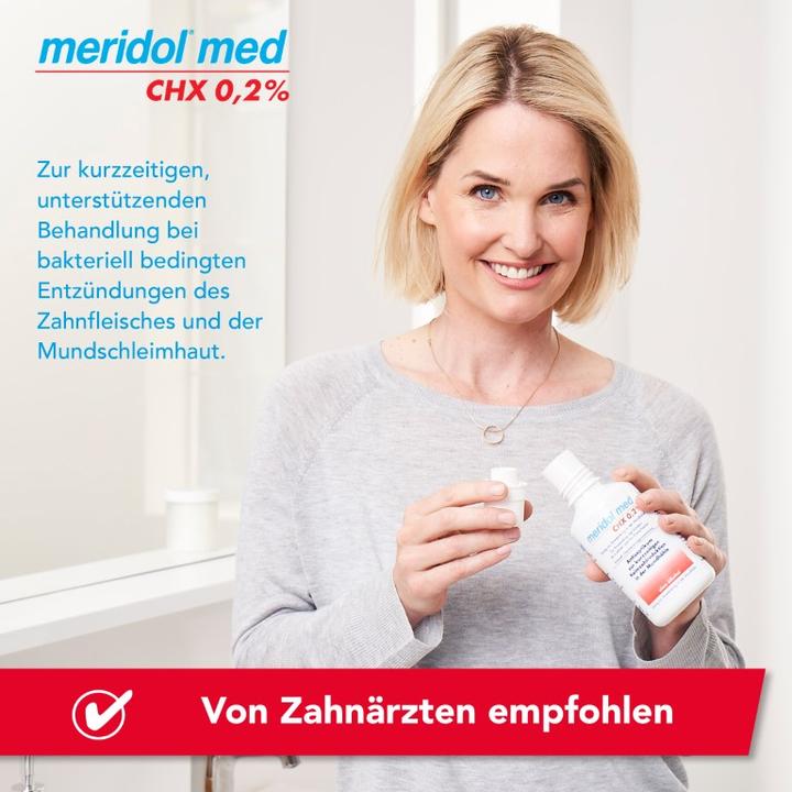 Produktbild Meridol med CHX 0,2 % Lösung zur Anwendung in der Mundhöhle, 300 ml Lösung (300 ml, Mundspülung)