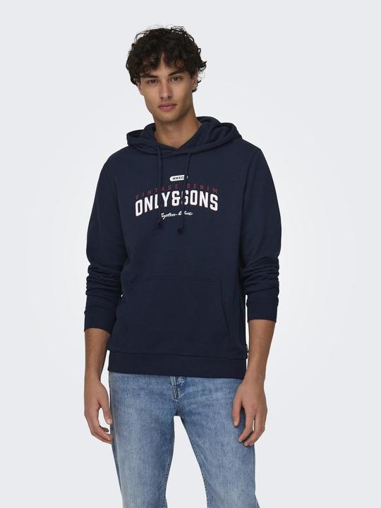 Produktbild Only & Sons Onslenny Reg Vintage Print Hood Sweat (S)
