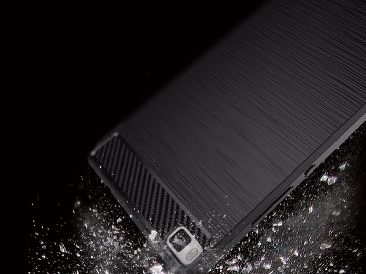 Produktbild Screenguard Huawei P8 Hülle Carbon Brushed Soft TPU (Huawei P8)