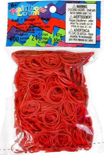 Produktbild Rainbow Loom Gummibänder Rot (600 Stk.)