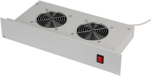 Actual product image Triton 19" fan tray, 2 fans, 2U