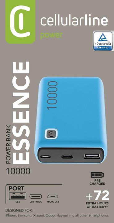 Produktbild Cellularline Essence (10000 mAh, 12 W, 37 Wh)