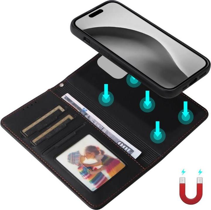 Immagine prodotto Cover-Discount iPhone 16 Pro Max - Custodia a portafoglio divisibile 2 in 1 per telefoni cellulari (Apple iPhone 16 Pro Max)