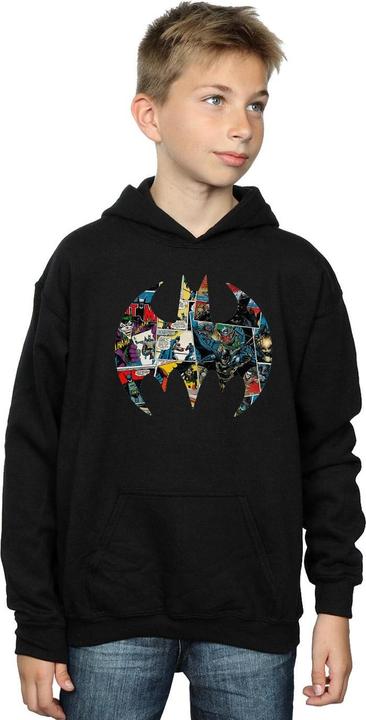 Actual product image Boys Batman Comic Book Logo Hoodie (116)