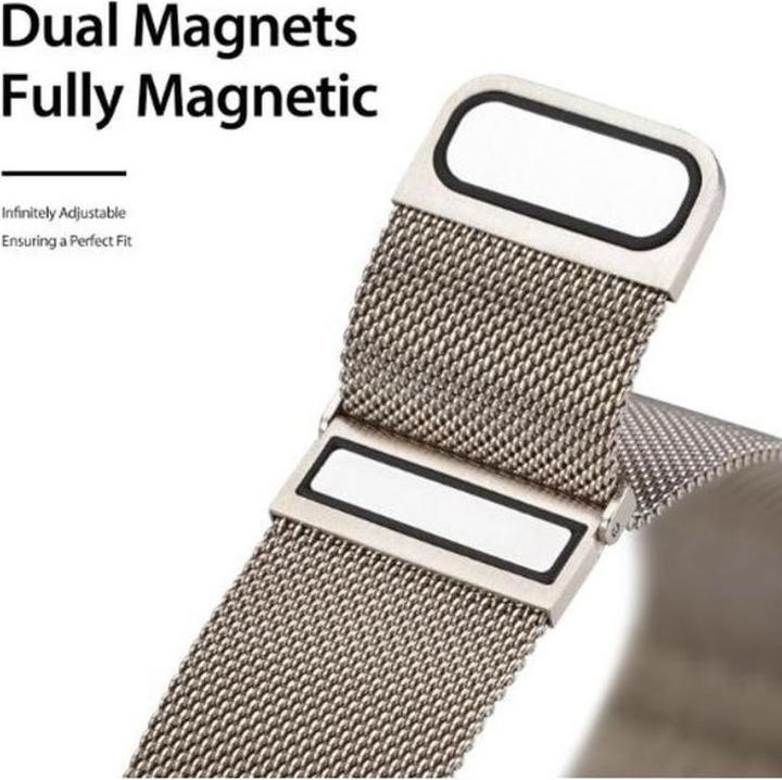 Image du produit Dux Ducis Bracelet de remplacement en acier inoxydable Milanese Series (22 mm, 45 mm, Acier inoxydable)