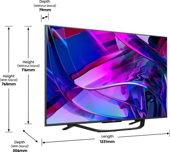 Actual product image Hisense TV 55U7KQ (55", LED, 4K, 2023)