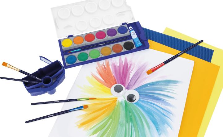 Actual product image Pelikan Brush set with 8 synthetic brushes, number of brushes: 8 pieces