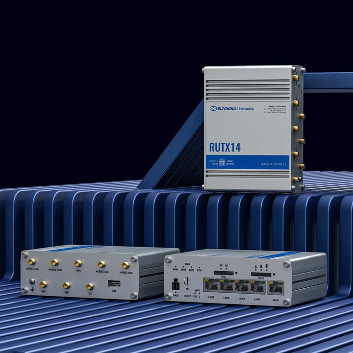Actual product image Teltonika LTE industrial router RUTX14