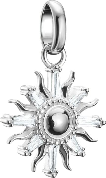 Thomas Sabo Charm-Anhänger Sonne mit Steinen Connect Silber (Silber 925)