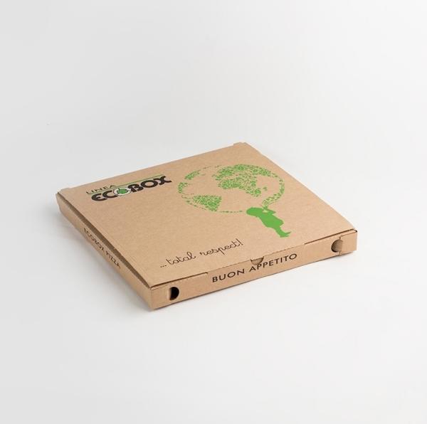 Actual product image Antalis Pizza box ecobox brown fluorine-free 32x32x3cm 100pcs/pack - (100 pcs.) (100 x)