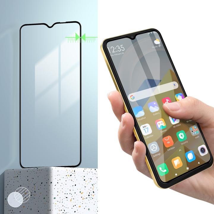 Immagine prodotto Avizar Pellicola protettiva dello schermo in vetro di durezza 9H (1 Pezzo/i, Xiaomi Poco M5)