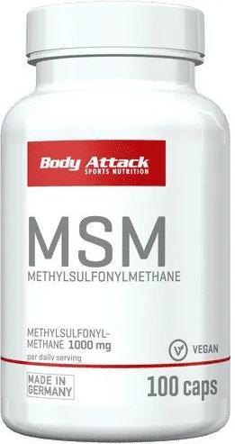 Produktbild Body Attack MSM (100 Caps) (100 Stück, Kapseln)