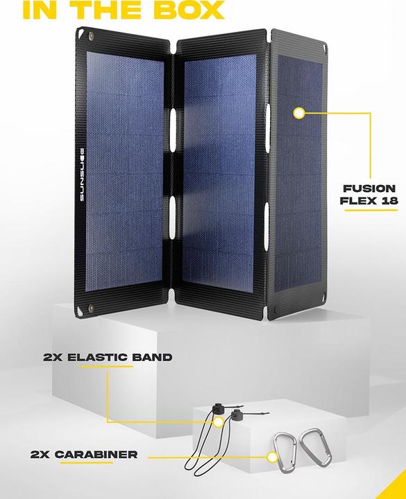 Actual product image Sunslice Portable solar panel "Fusion Flex 18" (18 W, 0.39 kg)