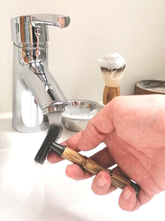 Produktbild Sawoo Rasierhobel Bamboo aus Messing u. Bambusholz inkl. 10 Rasierklingen