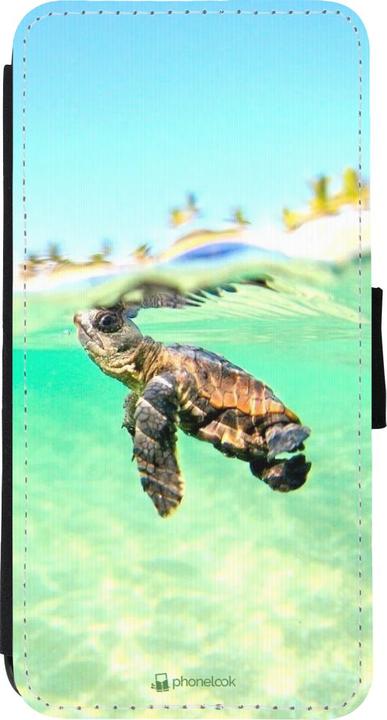 Produktbild PhoneLook Hülle Wallet schwarz Turtle Underwater (Apple iPhone XR)