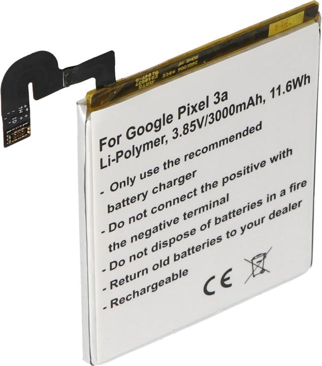 Image du produit AccuCell Batterie adaptée à Google Pixel 3a