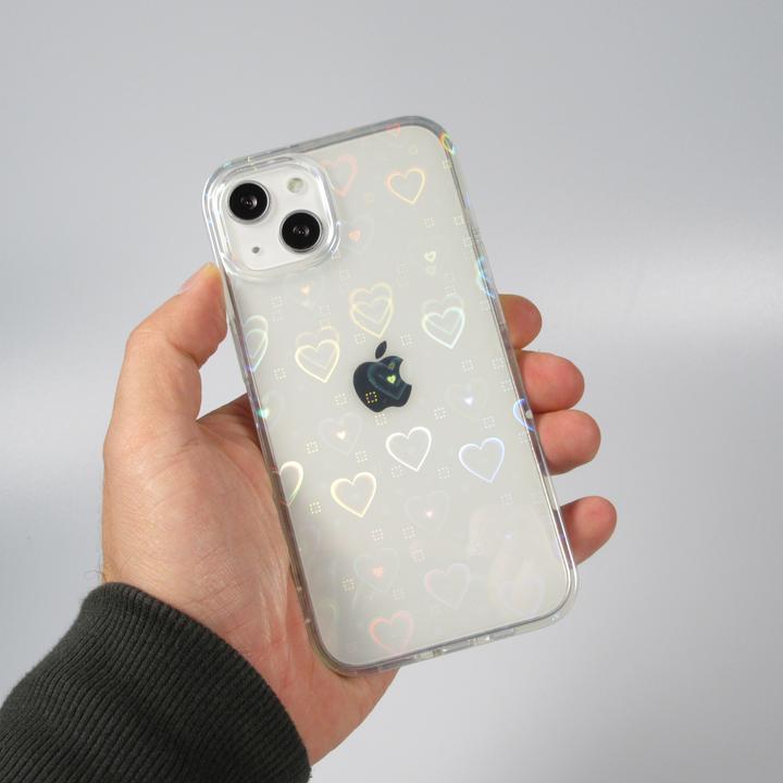 Actual product image PhoneLook Envelope iridescent hearts animation effect (Apple iPhone 13)