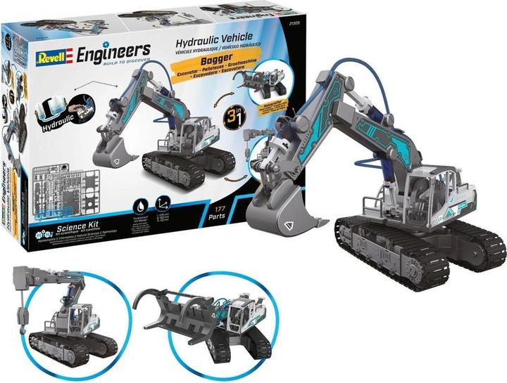 Actual product image Revell Hydraulic Excavator 3in1