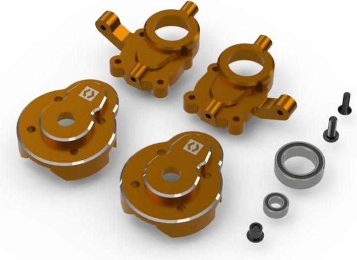 Image du produit HPI Jeu d’axe de direction à portique en aluminium (orange)