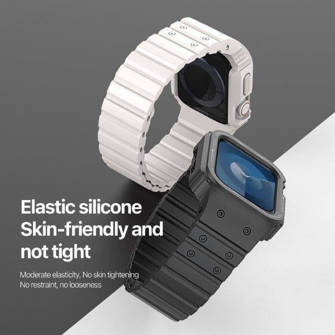 Immagine prodotto Dux Ducis Cinturino OA per Apple Watch 38mm/40mm/41mm - Nero (38 mm, 40 mm, 41 mm, Silicone, Apple Watch Series 2, Apple Watch Series 1, Apple Watch Series 3, Apple Watch Serie 4, Apple Watch Serie 5, Apple Watch Serie 6, Apple Watch Series 7, Apple Watch Series 8, Apple Watch Series 9, Apple Watch SE)