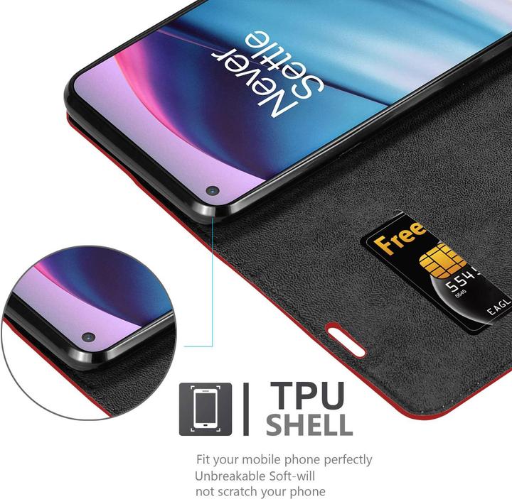 Immagine prodotto Cadorabo Libro Invis. Coperchio magnetico (OnePlus Nord CE 5G)