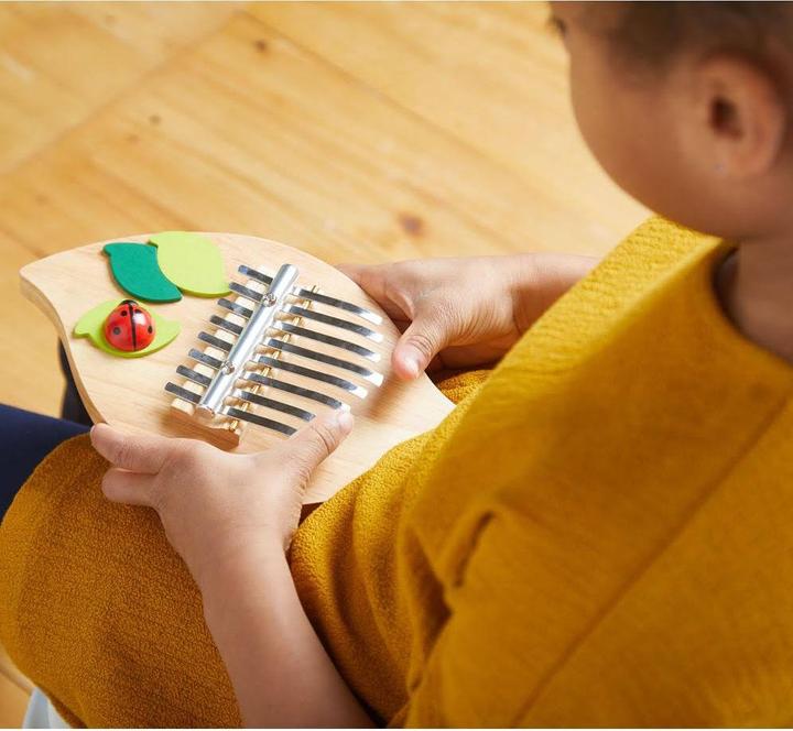 Actual product image Goki Kalimba ladybird (German, French, Italian, English)