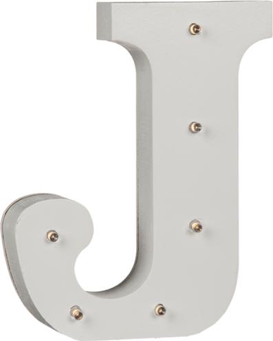 Produktbild Ootb Beleuchteter Holz-Buchstabe J, mit 6 LED, ca. 16 cm