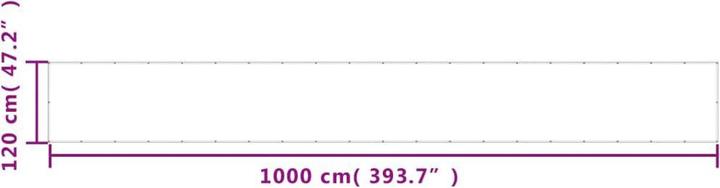 Immagine prodotto VidaXL Balkon-Sichtschutz 120 x 1000cm 100% Polyester-O x ford (1000 cm)