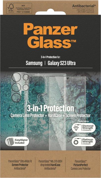 Produktbild PanzerGlass Bundle Hard Case+Glass (1 Stück, Samsung Galaxy S23 Ultra)