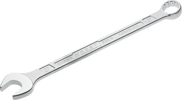 Produktbild HAZET Ring-Maulschlüssel 600N-27 ∙ Aussen Doppel-Sechskant-Tractionsprofil ∙ 27 mm (27 mm)