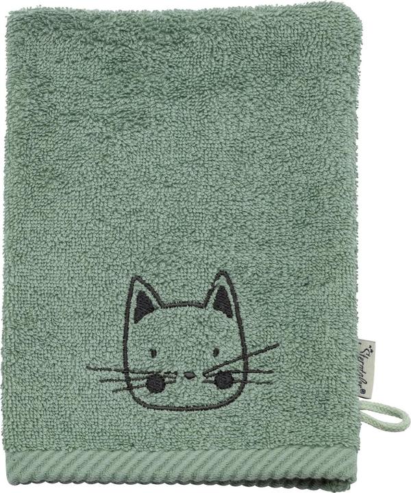 Image du produit Sterntaler Gant de toilette bébé Ferme Lot de 2 vert pierre/blanc