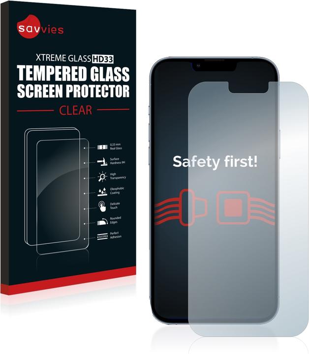 Produktbild Savvies Panzerglas Hartglas Displayschutz (1 Stück, Apple iPhone 13 Pro Max)